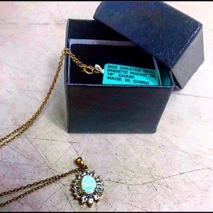 Opal Pendant Necklace